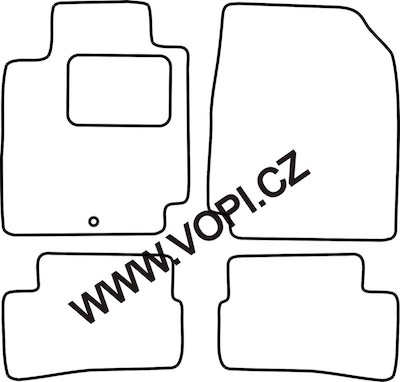 Autokoberce Nissan Micra 5 dveřový 2008 - 2010 Colorfit (3256)